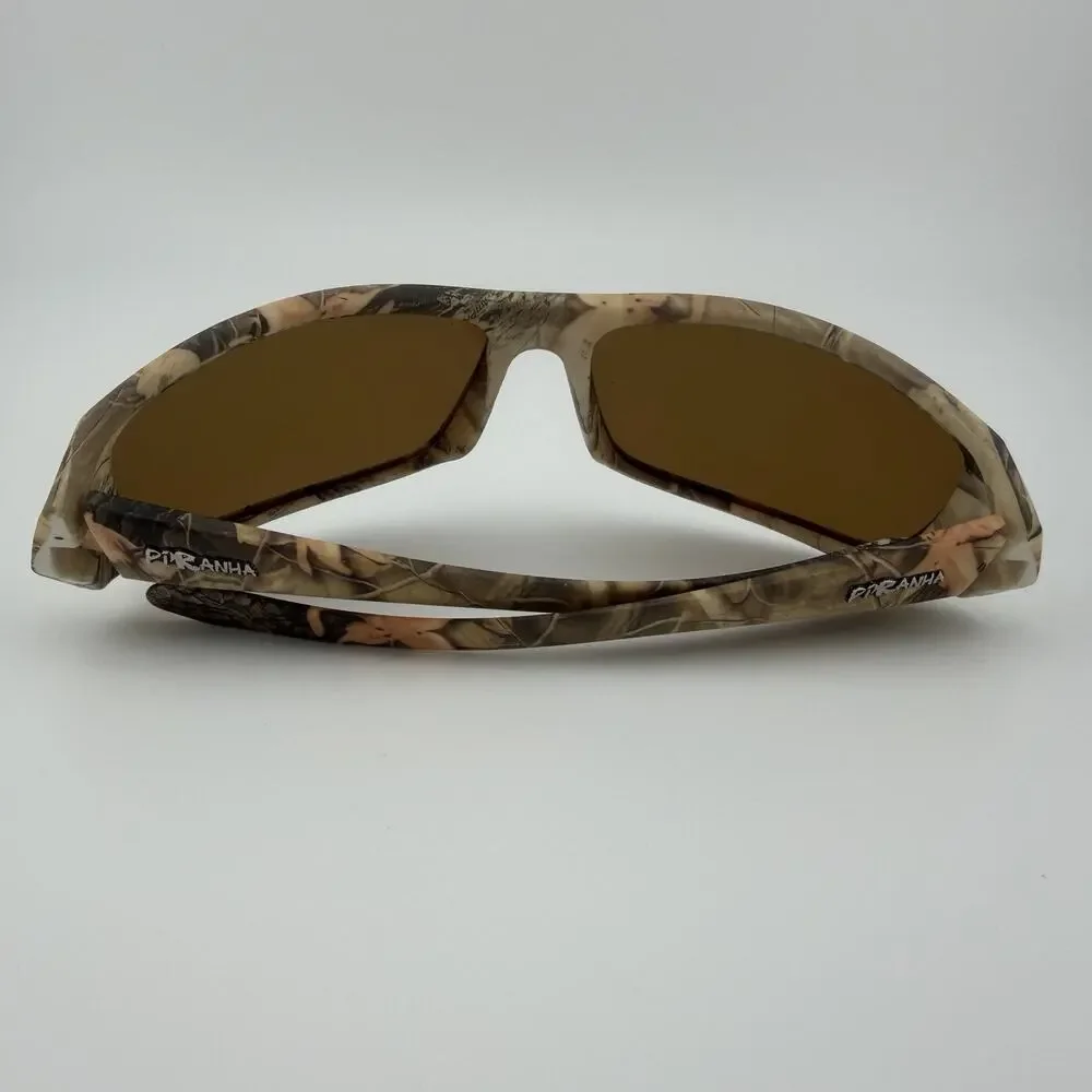 Piranha Polarized 105 Sport Sunglasses Camo Wrap Hunting Fishing #50574B